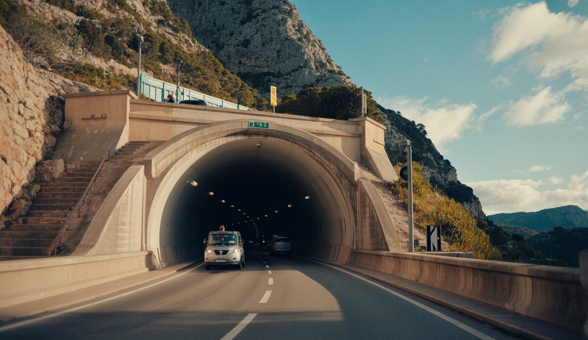 Sóller diskutiert Rückkehr zum Tunnelmaut gegen Touristenansturm Tunnel in Sóller auf Mallorca, potentielle Rückkehr zur Mautbesonderheit.