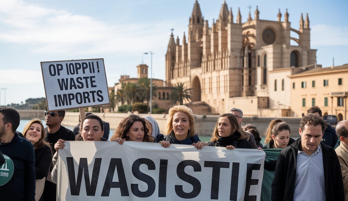 Politischer Streit um Müllimport nach Mallorca eskaliert Umweltschützer protestieren in Palma gegen Müllimport