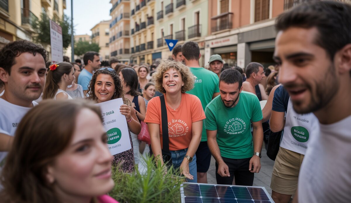 Menschen beteiligen sich an Umweltprojekten in Calvià, Mallorca.