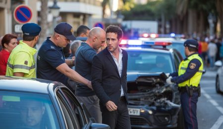 Betrunkener Fahrer ohne Führerschein sorgt für Aufsehen in Palma Unfall in Palma mit betrunkener Fahrer