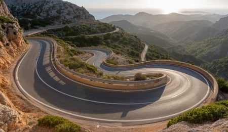 Hobbyrennfahrer nach Crash auf Mallorca verurteilt Serpentinenstraße bei Sa Calobra auf Mallorca nach einem Unfall
