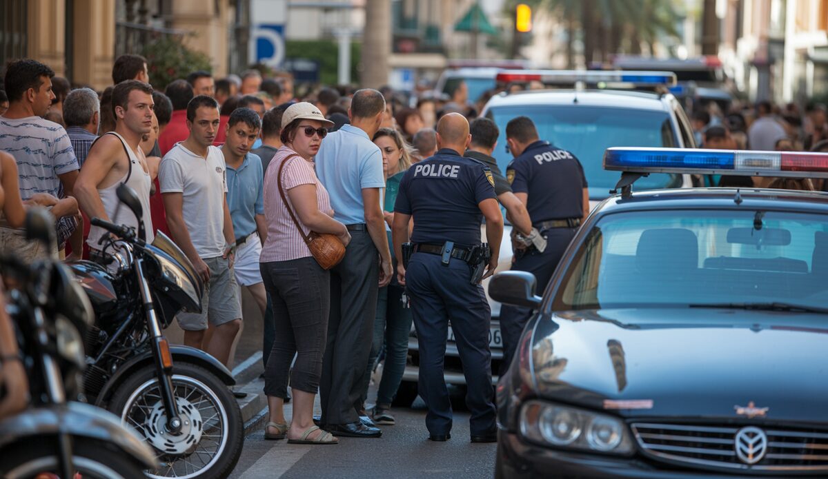 Verkehrsunfall in Palma de Mallorca wegen Spinne