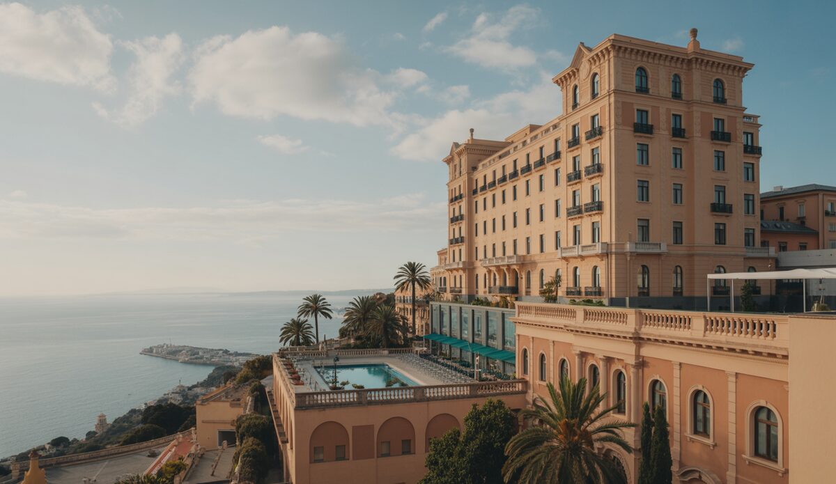 Valparaíso Palace Hotel auf Mallorca mit Ausblick auf Bucht