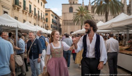 Vielfältiges Veranstaltungsprogramm auf Mallorca lockt Besucher Lebendiges Treiben auf dem Mittelaltermarkt Palma de Mallorca