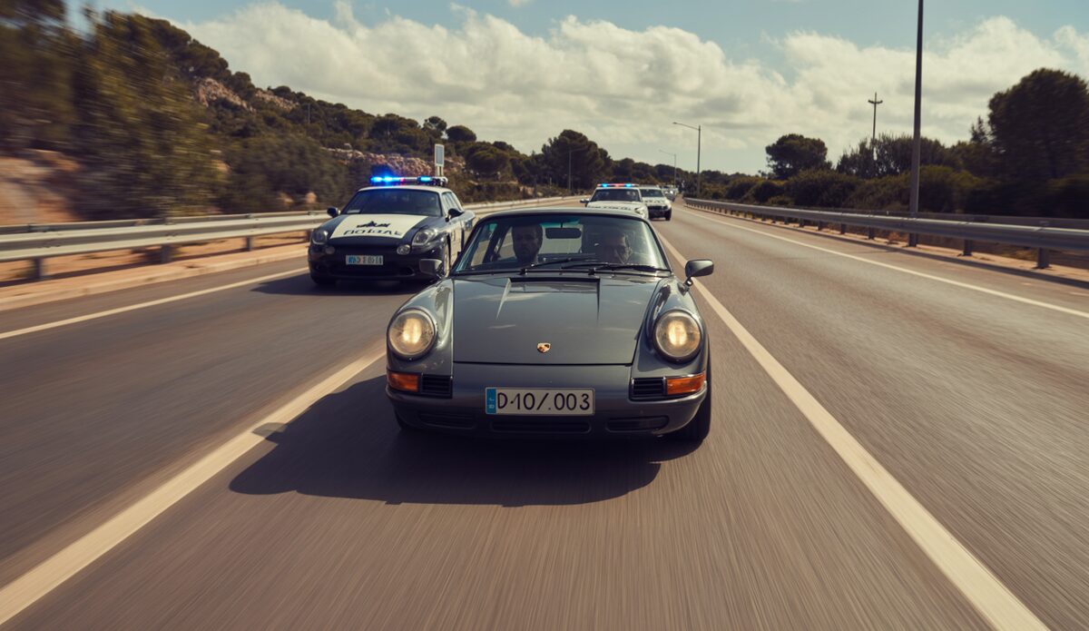Verfolgungsjagd mit Porsche auf Mallorca
