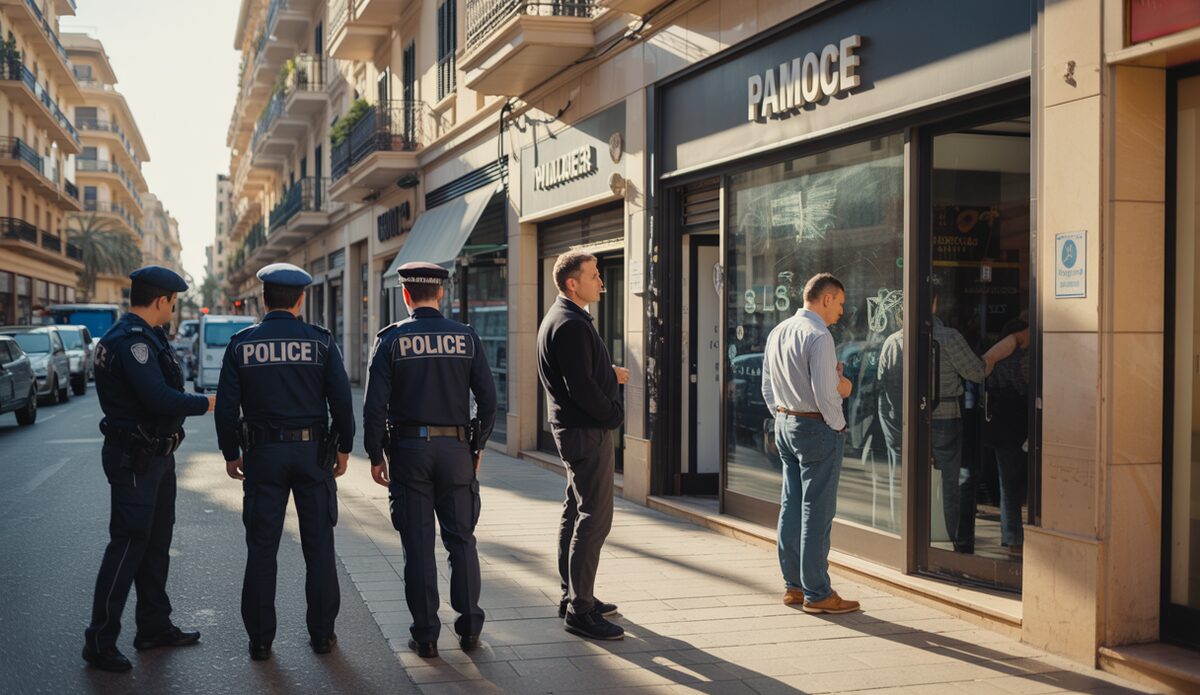 Polizeieinsatz in der Innenstadt von Palma de Mallorca nach Besetzungsversuch