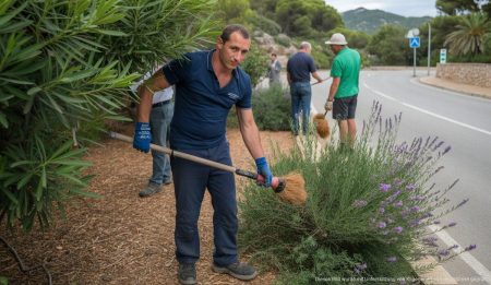 Straßen auf Mallorca ohne Oleander mit neuen Pflanzen wie Lavendel