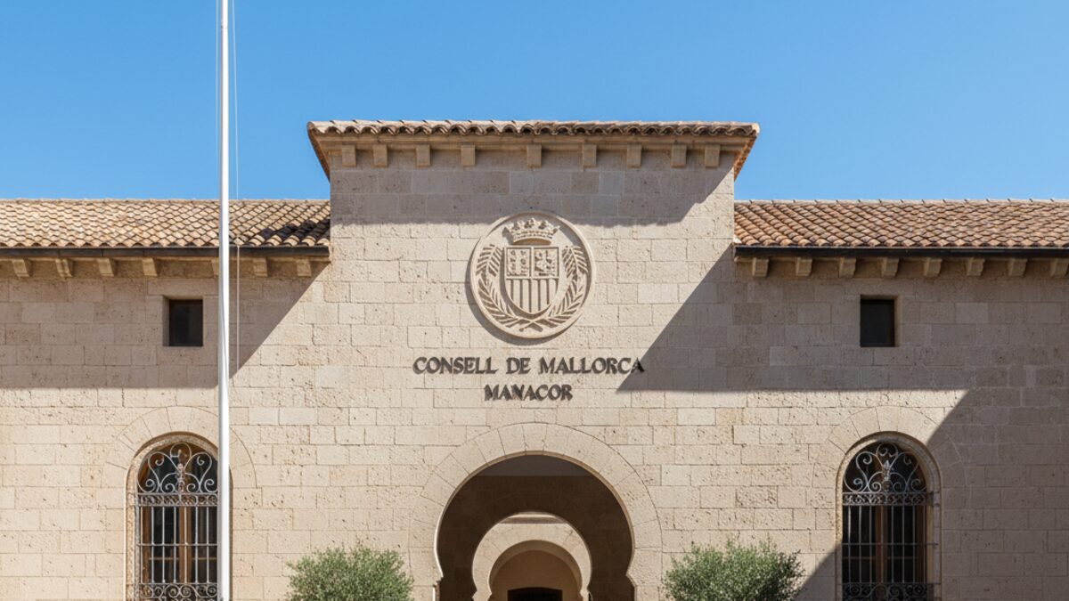 Regierungsgebäude in Manacor ohne Flagge