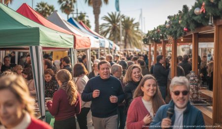 Weihnachtsmarkt im Cala Nova Sailing Club voll festlicher Aktivitäten.