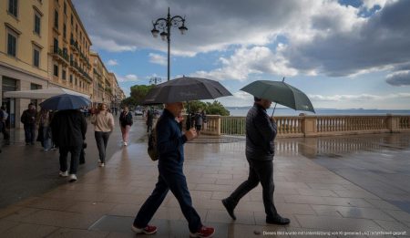 Unbeständiges Wetter auf Mallorca: Regenwarnung und milde Temperaturen Abwechselndes Wetter mit Regen und Sonne auf Mallorca