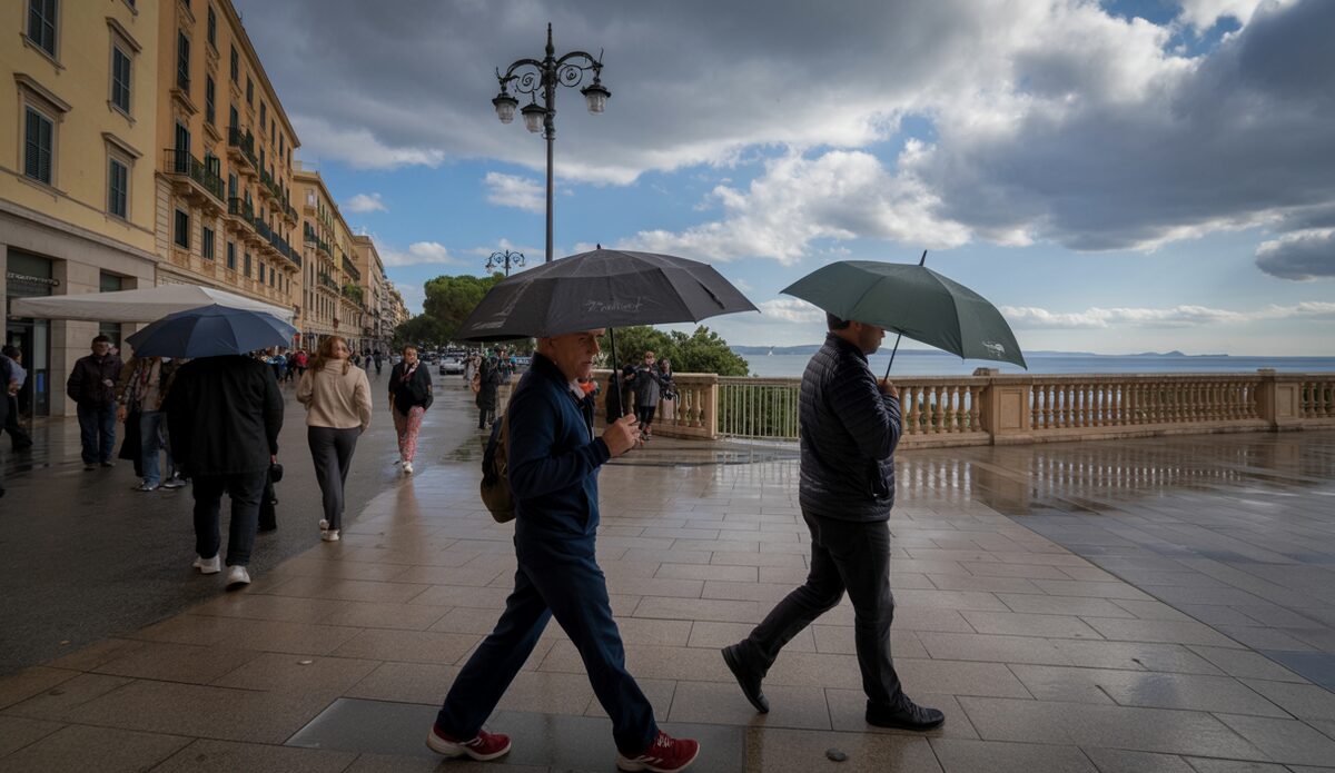 Abwechselndes Wetter mit Regen und Sonne auf Mallorca