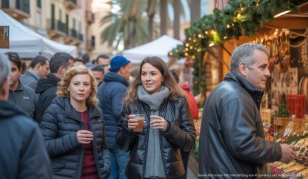 Warum der Winter auf Mallorca so anders ist Weihnachtsmarkt in Palma de Mallorca bei mildem Wetter