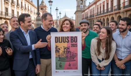 Präsentation des Dijous Bo 2025 Plakats auf der Plaza de España in Inca