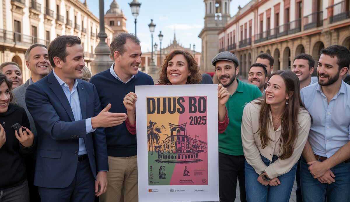 Präsentation des Dijous Bo 2025 Plakats auf der Plaza de España in Inca