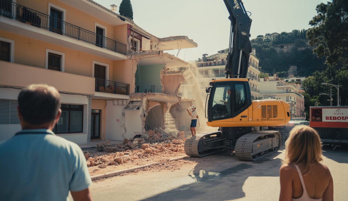 Abriss des Hotels Teix in Calvià, Mallorca