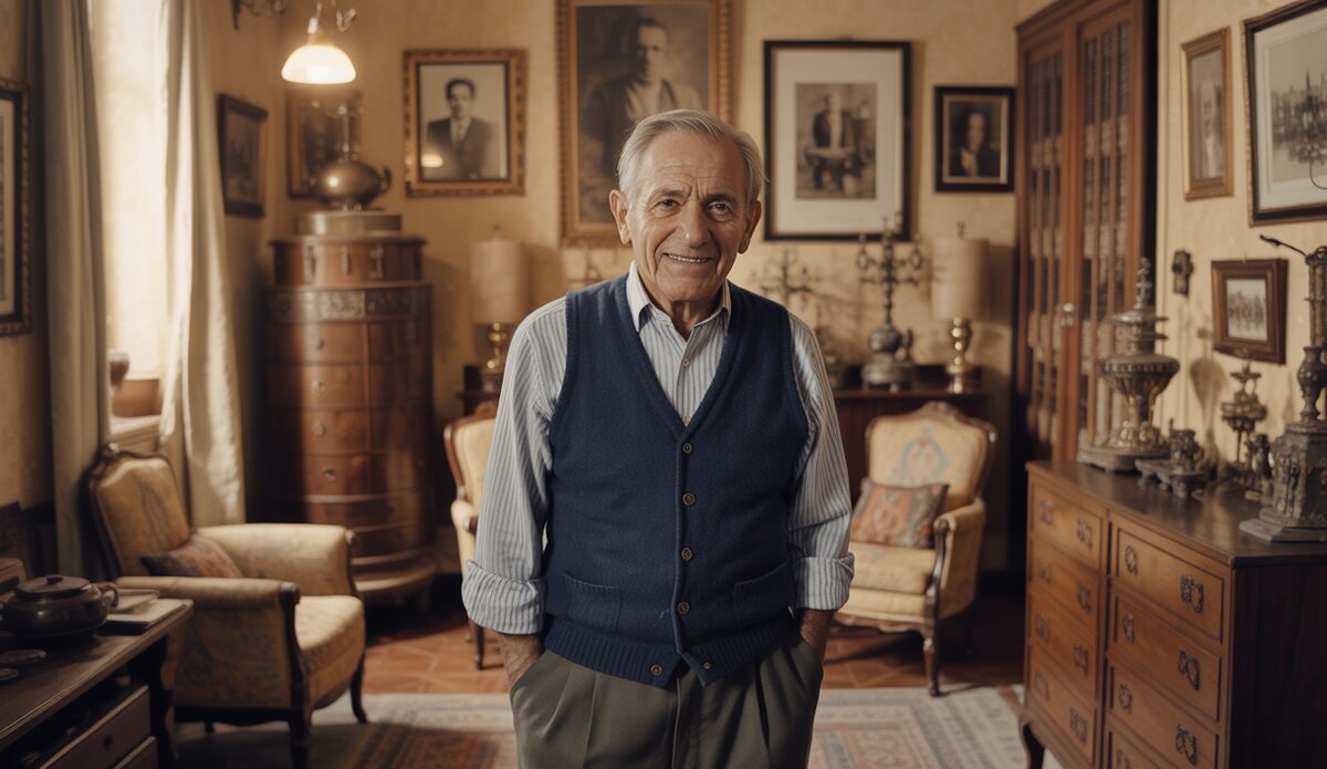 Arturo Suñer im historischen Haus auf Mallorca