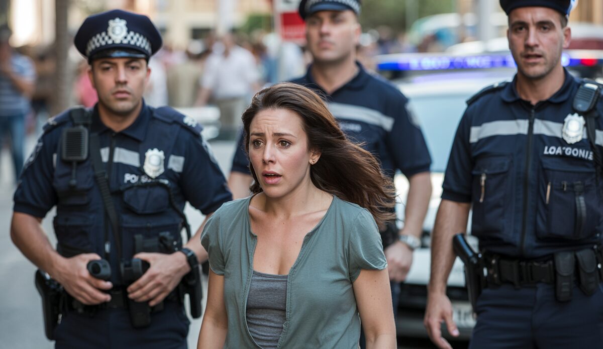 Polizeiintervention in Palma de Mallorca mit beteiligter Frau