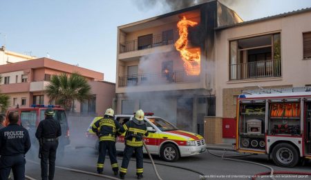 Feuerwehr löscht Brand in Wohngebäude auf der Playa de Palma schnell Feuerwehr löscht Brand im Wohngebäude auf der Playa de Palma