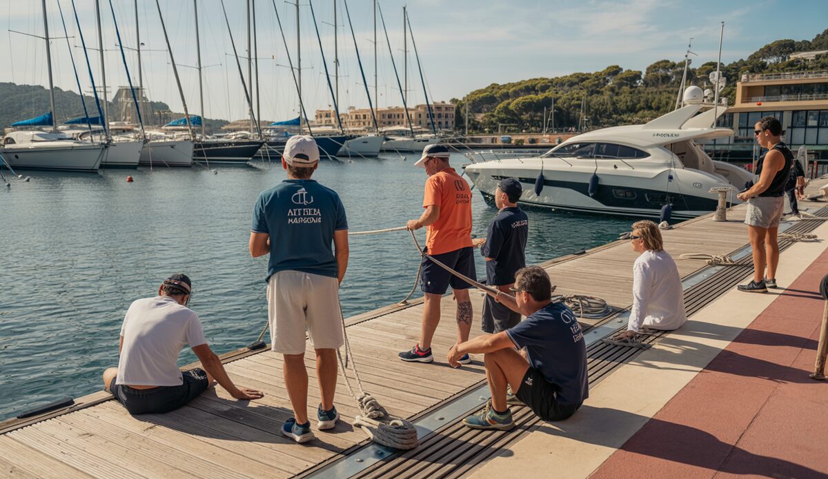 Rettung des Club de Vela Port d’Andratx wird noch dringlicher Club de Vela Port d'Andratx mit Booten und Segeltätigkeiten
