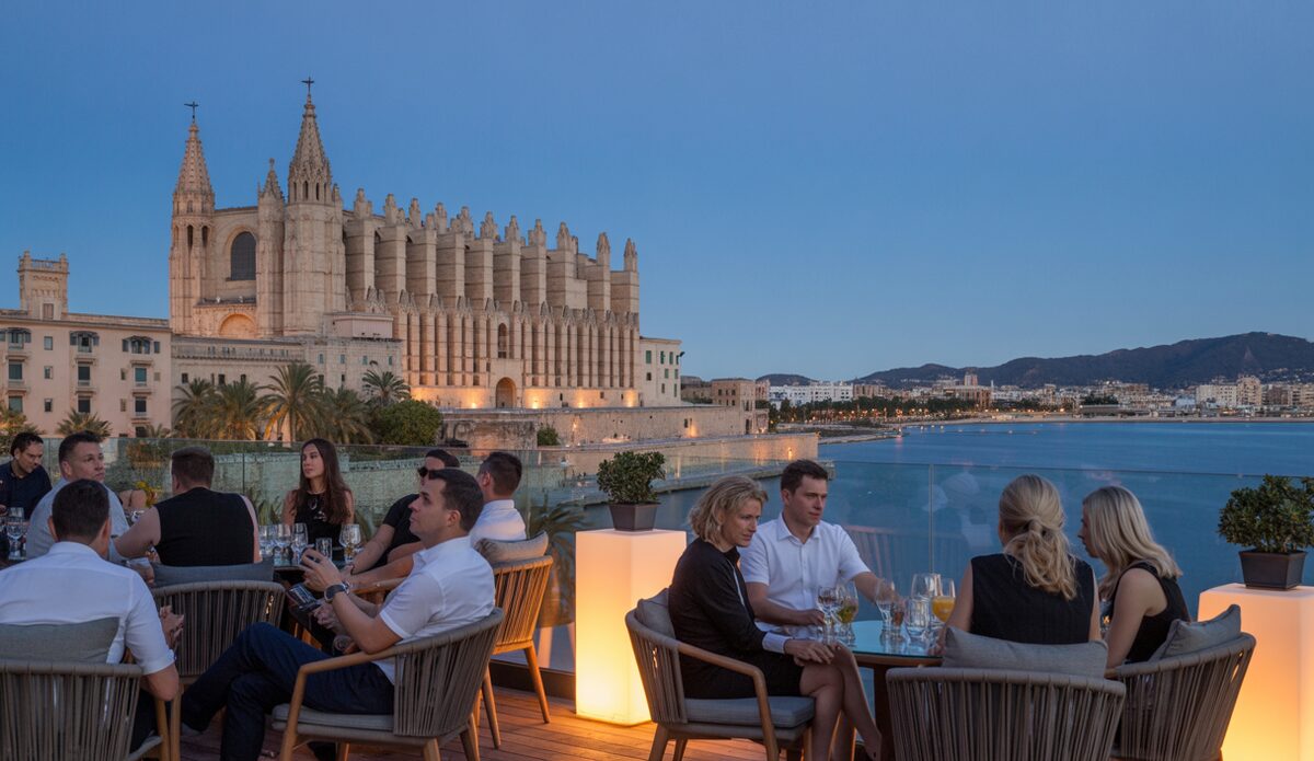 Ausblick von Es Princep mit Bucht von Palma