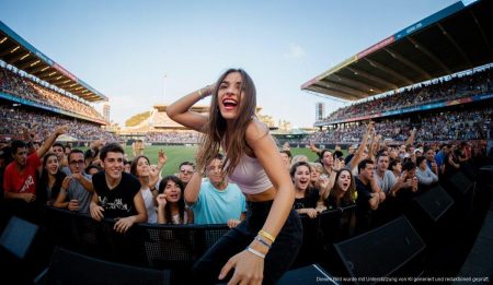 Daniela Blasco bei ihrer beeindruckenden Performance im Son Moix Stadion in Palma de Mallorca
