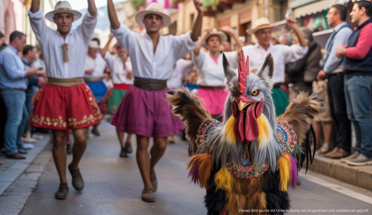 Dimoni Bogiot und Cossiers-Tanz in Inca