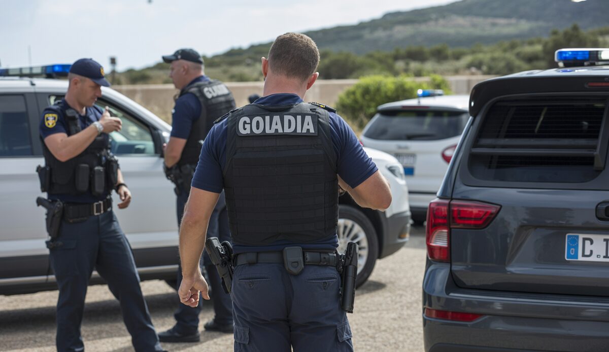 Polizisten bei einer Drogenrazzia auf Mallorca im Kampf gegen die albanische Mafia