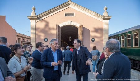 Eisenbahnmuseum Mallorca eröffnet in Son Carrió seine Türen Eröffnung Eisenbahnmuseum in Son Carrió mit historischem Zug