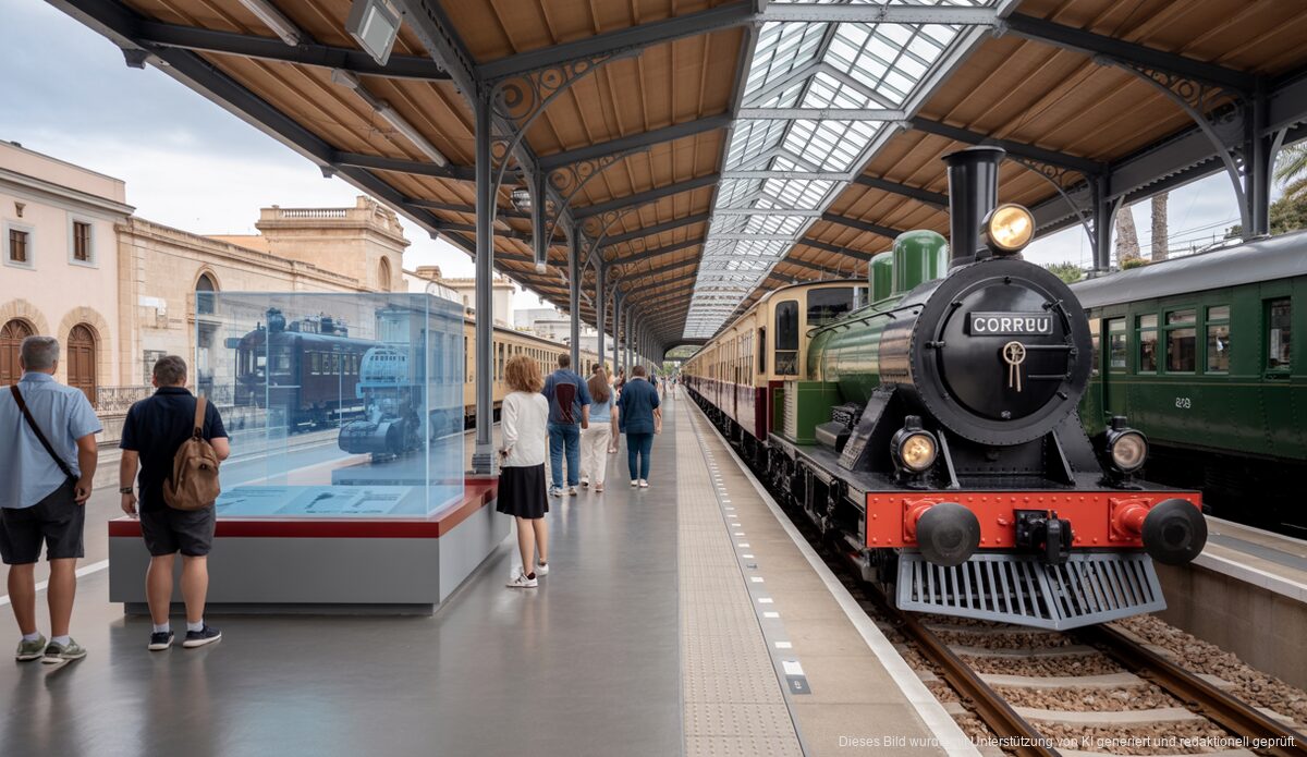 Neues Eisenbahnmuseum auf Mallorca verbindet Geschichte und Moderne Das Eisenbahnmuseum in Son Carrió auf Mallorca verbindet Geschichte und Moderne.