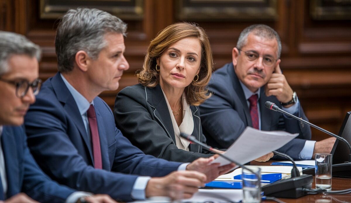 Stadtplanungsmeeting in Palma de Mallorca mit Fokus auf Investitionen.