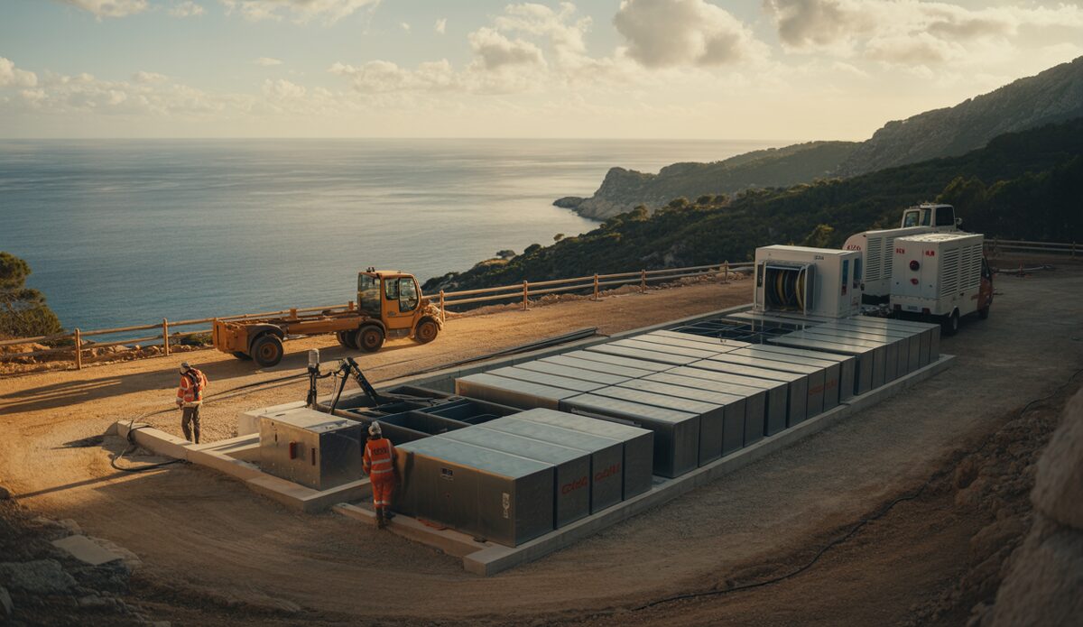 Bau von Energiespeicheranlagen in Camp de Mar, Mallorca