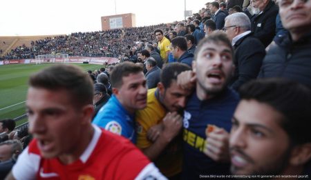 Spielszene zwischen RCD Mallorca und Getafe im Son Moix Stadion