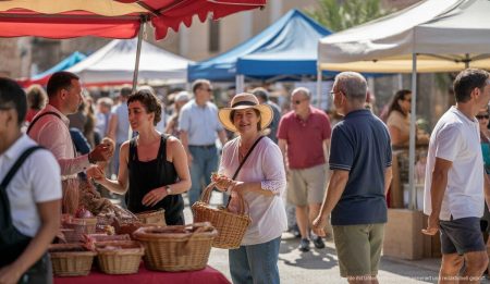 Fira de les Feines de Tardor in Es Capdellà: Eine Feier der Traditionen Besucher auf der Fira de les Feines de Tardor in Es Capdellà beim Erleben traditioneller mallorquinischer Berufe und Produkte.