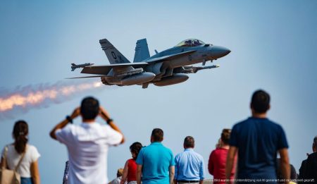Flugshow zum 75. Jubiläum der Luftwaffe sorgt für Verspätungen auf Mallorca Flugshow der spanischen Luftwaffe auf Mallorca