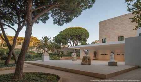 Plan de actuación 2026 der Fundació Miró stärkt Palma Außenansicht der Fundació Pilar i Joan Miró Mallorca mit Garten im Vordergrund