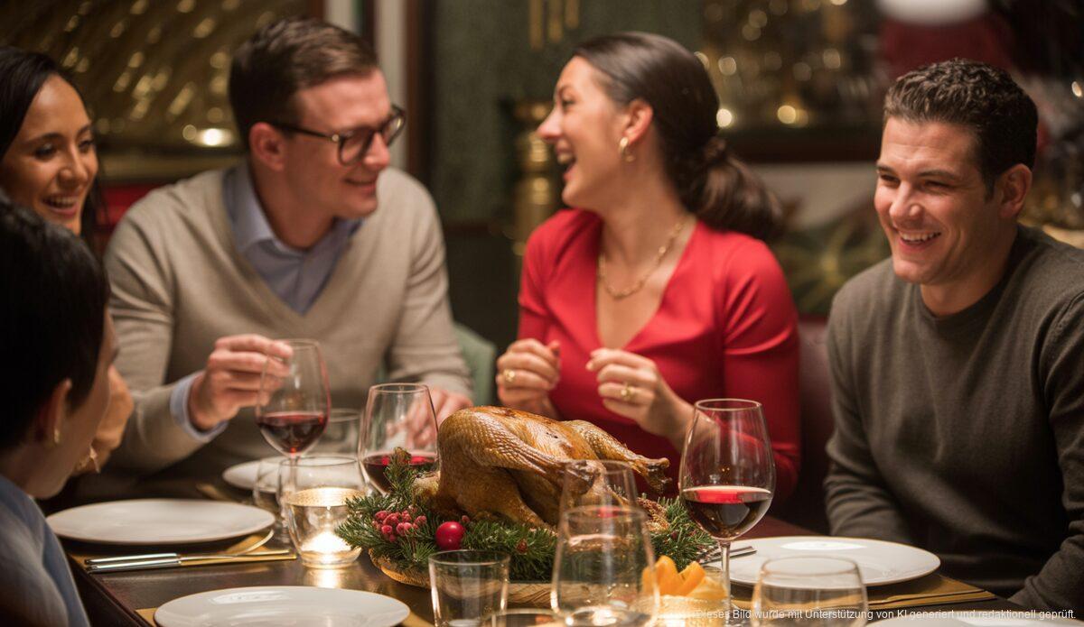 Gänseessen in Mallorca während der Weihnachtszeit