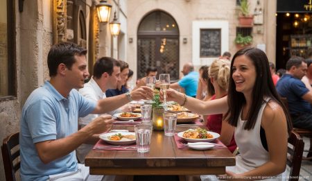 La Paloma Restaurant in Palma und unvollendete Kirche Església Nova