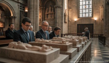 Die geheimen Gräber in Palmas Kathedrale Historische Gräber in Palmas Kathedrale mit sakraler Architektur