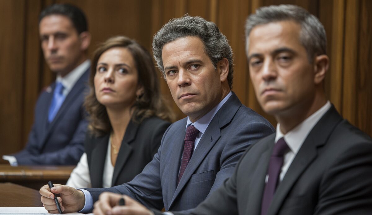 Gerichtssaal auf Mallorca während des Prozesses um ein Frühchen.