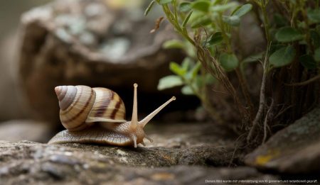 Endemischer Mallorca-Schnecke gefährdet durch Verwechslung Der Iberellus tanitianus in der Sierra de Tramuntana auf Mallorca