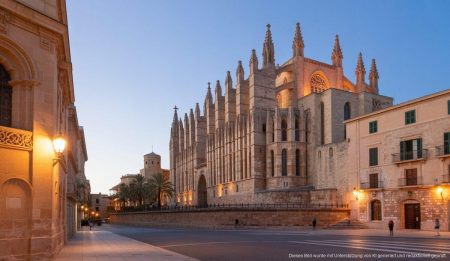 Palma de Mallorca: Eine europäische Hochburg der Gotik Ansicht der gotischen Kathedrale in Palma de Mallorca mit eindrucksvollen Details