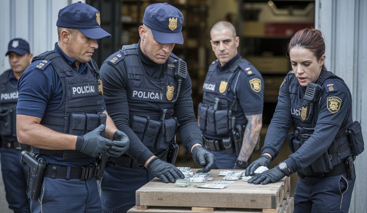 Polizeieinsatz bei einer Drogenrazzia auf Mallorca mit Festnahmen und Drogenfunden