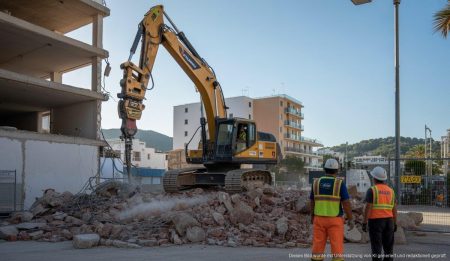 Historische Transformation in Magaluf: Gebäude für öffentliche Nutzung abgerissen Abrissarbeiten in Magaluf: Historische Transformation des Colón und Teix.