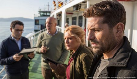 Todesfälle von Jagdhunden auf Mallorca: Verantwortung gestellt Jagdhunde und Ermittler auf einer Fähre in Palma de Mallorca.