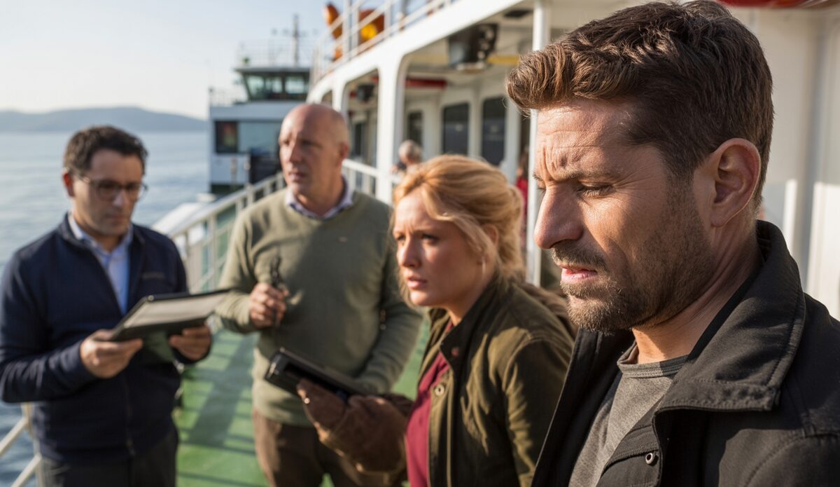 Todesfälle von Jagdhunden auf Mallorca: Verantwortung gestellt Jagdhunde und Ermittler auf einer Fähre in Palma de Mallorca.