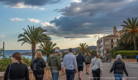 Kälteeinbruch und mildes Wetter auf Mallorca mit Regenwolken