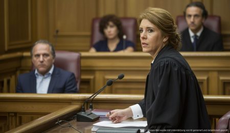 Palma de Mallorca: Lehrer wegen Missbrauchs verurteilt Gerichtsszene in Palma de Mallorca bei einem Lehrerprozess wegen Missbrauchs