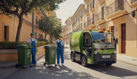 Llucmajor: Neues Reinigungskonzept für nachhaltige Stadtentwicklung Modernes Reinigungskonzept in Llucmajor mit Elektrofahrzeugen