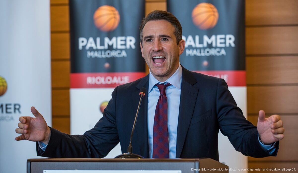 Lucas Victoriano als neuer Cheftrainer des Palmer Basket Mallorca bei der Vorstellung im Hotel THB El Cid.