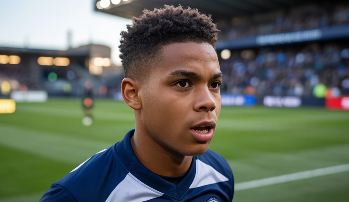 Lukas Bergstrom in Aktion beim RCD Mallorca, intensiver Moment im Spiel